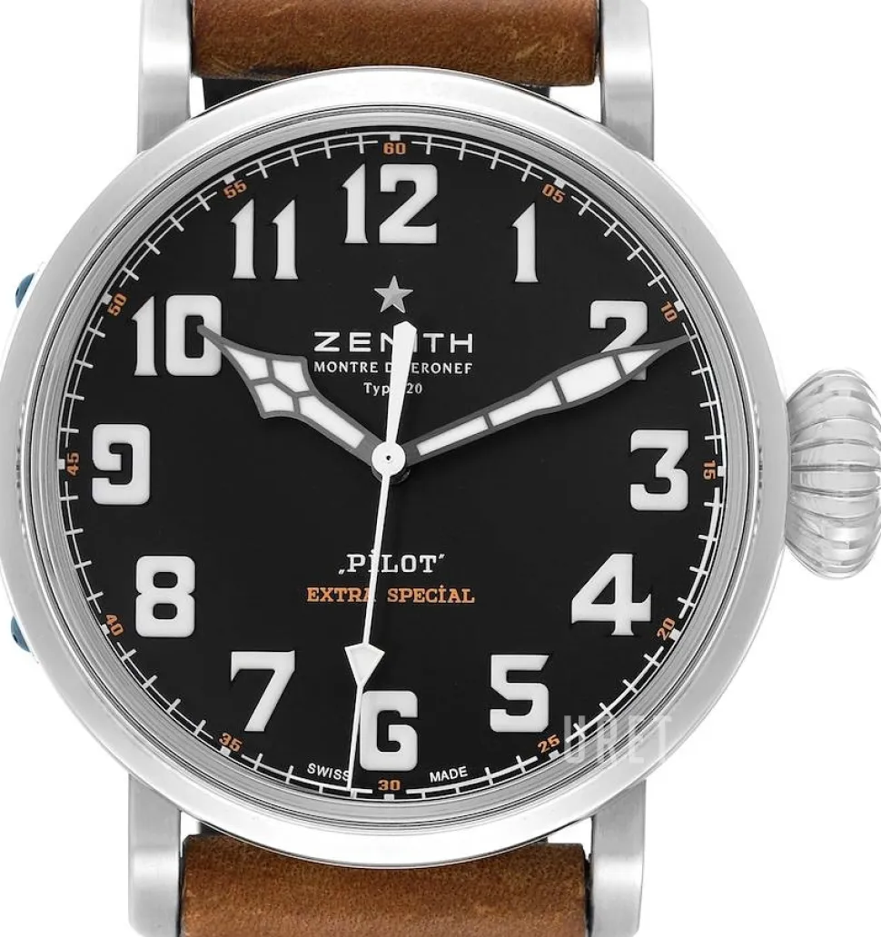 Pilot Svart/Läder Ø45 mm