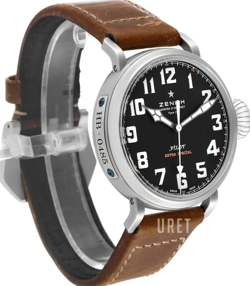 Pilot Svart/Läder Ø45 mm