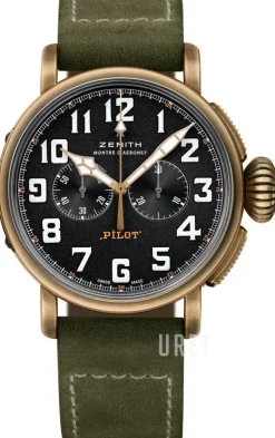 Pilot Svart/Läder Ø45 mm