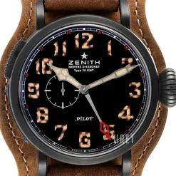 Pilot Svart/Läder Ø48 mm