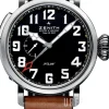 Pilot Svart/Läder Ø48 mm
