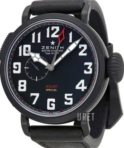 Pilot Svart/Läder Ø48 mm