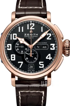 Pilot Svart/Läder Ø48 mm