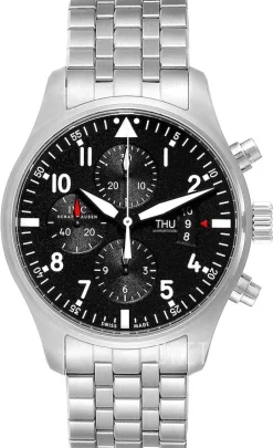 Pilots Chronograph Svart/Stål Ø43 mm