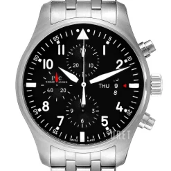 Pilots Chronograph Svart/Stål Ø43 mm
