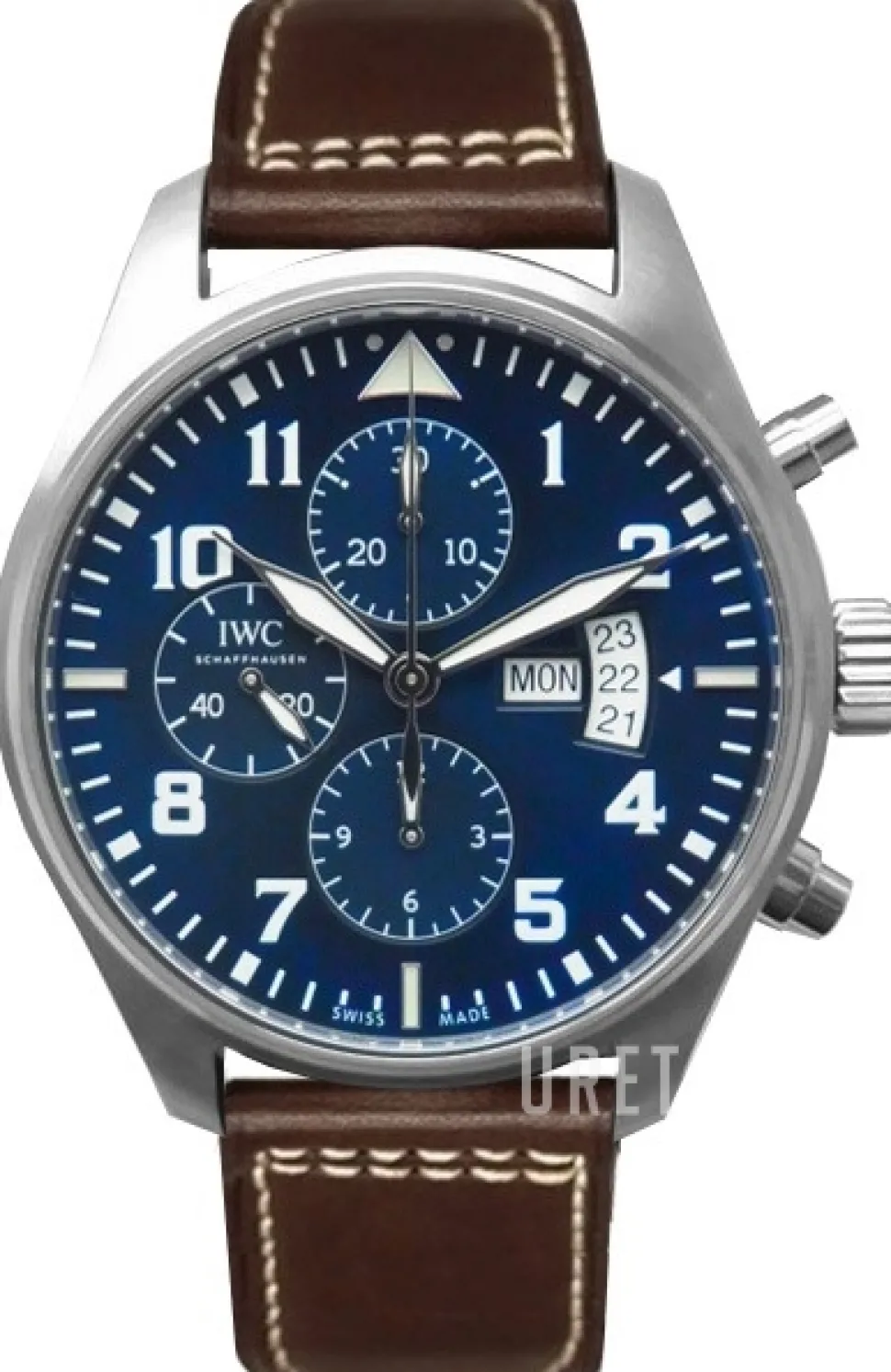 Pilots Classic Blå/Läder Ø44 mm