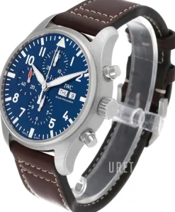 Pilots Classic Blå/Läder Ø43 mm