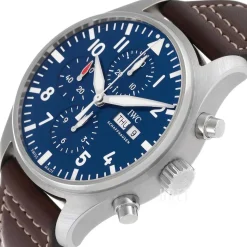 Pilots Classic Blå/Läder Ø43 mm