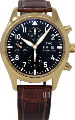 Pilots Classic Svart/Läder Ø42 mm