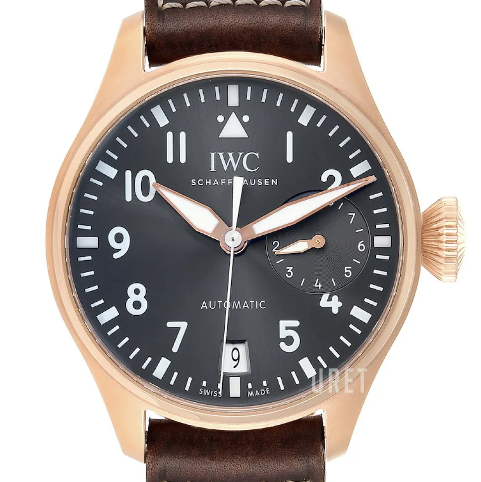 Pilots Spitfire Grå/Läder Ø46.2 mm