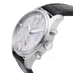 Pilots Spitfire Silverfärgad/Läder Ø43 mm