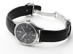 Pilots Spitfire Svart/Läder Ø39 mm