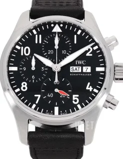 Pilots Svart/Läder Ø41 mm