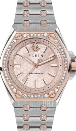 Plein Extreme Roséguldstonad/Roséguldstonat stål Ø38 mm