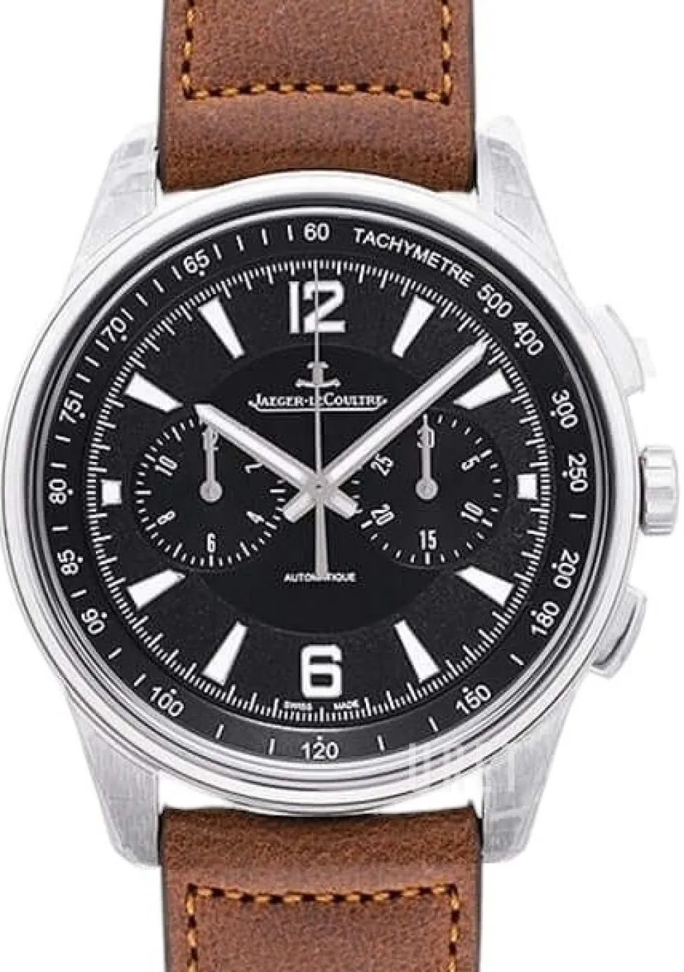 Polaris Svart/Läder Ø42 mm