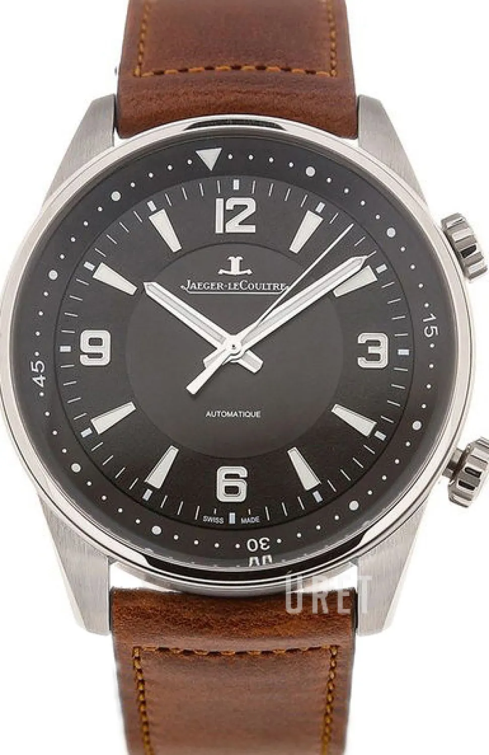 Polaris Svart/Läder Ø41 mm