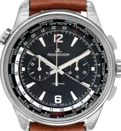 Polaris Svart/Läder Ø44 mm