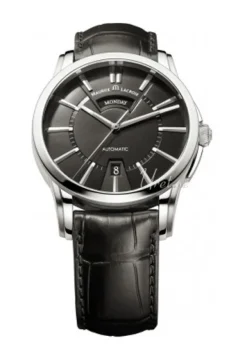 Pontos Jours Date Svart/Läder Ø40 mm