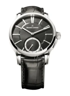 Pontos Petitie Seconde Svart/Läder Ø43 mm