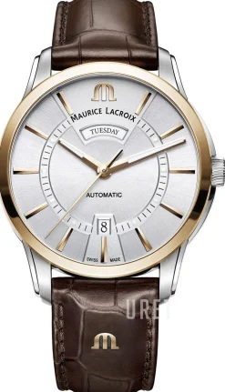 Pontos Silverfärgad/Läder Ø41 mm