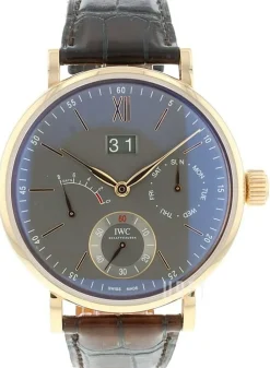 Portofino Grå/Läder Ø45 mm