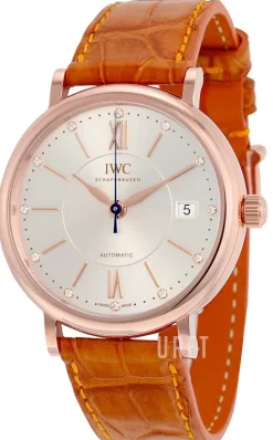 Portofino Silverfärgad/Läder Ø37 mm