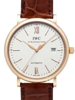 Portofino Silverfärgad/Läder Ø40 mm