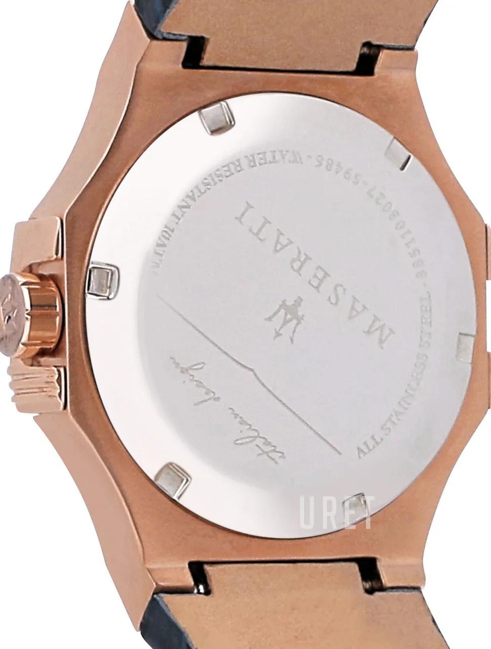 Potenza Blå/Läder Ø42 mm