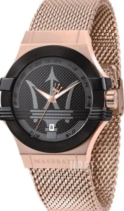 Potenza Svart/Roséguldstonat stål Ø40 mm