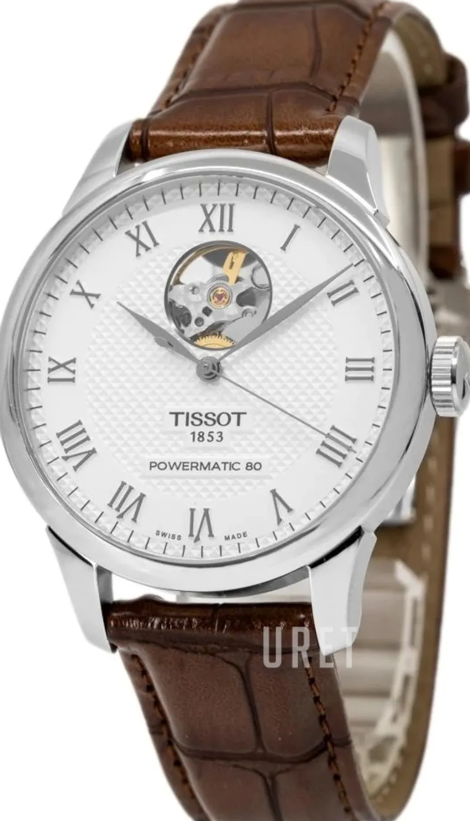 Powermatic 80 Silverfärgad/Läder Ø39.3 mm