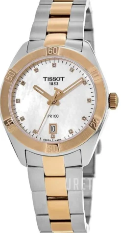 Pr 100 Vit/Roséguldstonat stål Ø36 mm