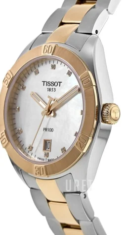 Pr 100 Vit/Roséguldstonat stål Ø36 mm