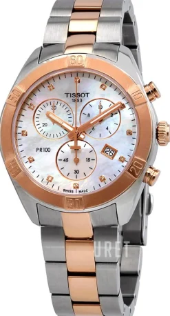 Pr 100 Vit/Roséguldstonat stål Ø38 mm