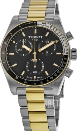 PR516 Chronograph Svart/Guldtonat stål Ø40 mm