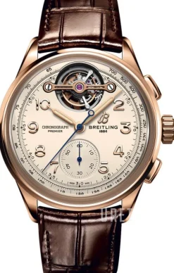 Premier B21 Chronograph Tourbillion Beige/Läder Ø42 mm