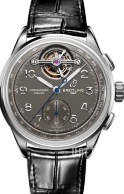 Premier B21 Chronograph Tourbillion Grå/Läder Ø42 mm