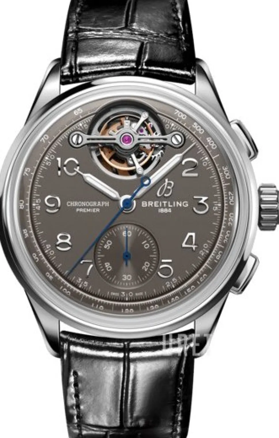 Premier B21 Chronograph Tourbillion Grå/Läder Ø42 mm