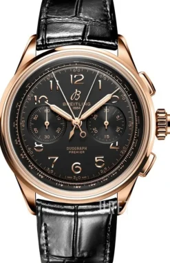 Premier B15 Duograph 42 Svart/Läder Ø42 mm