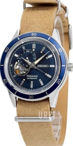 Presage Blå/Läder Ø40.8 mm