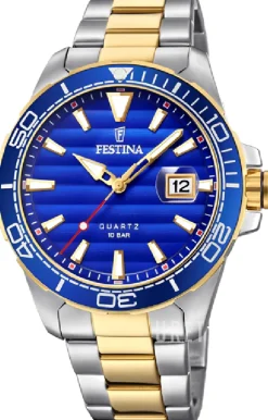 Prestige Blå/Gulguldtonat stål Ø44.3 mm