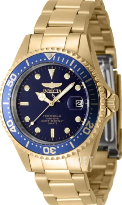 Pro Diver Blå/Gulguldtonat stål Ø37.5 mm