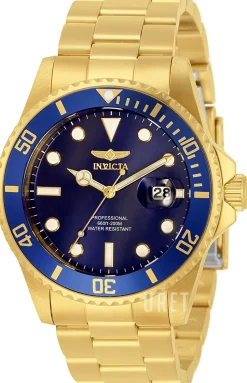 Pro Diver Blå/Gulguldtonat stål Ø42 mm