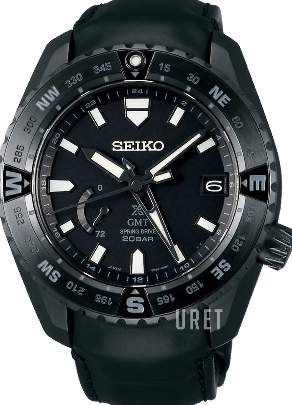 Prospex Svart/Läder Ø44.8 mm