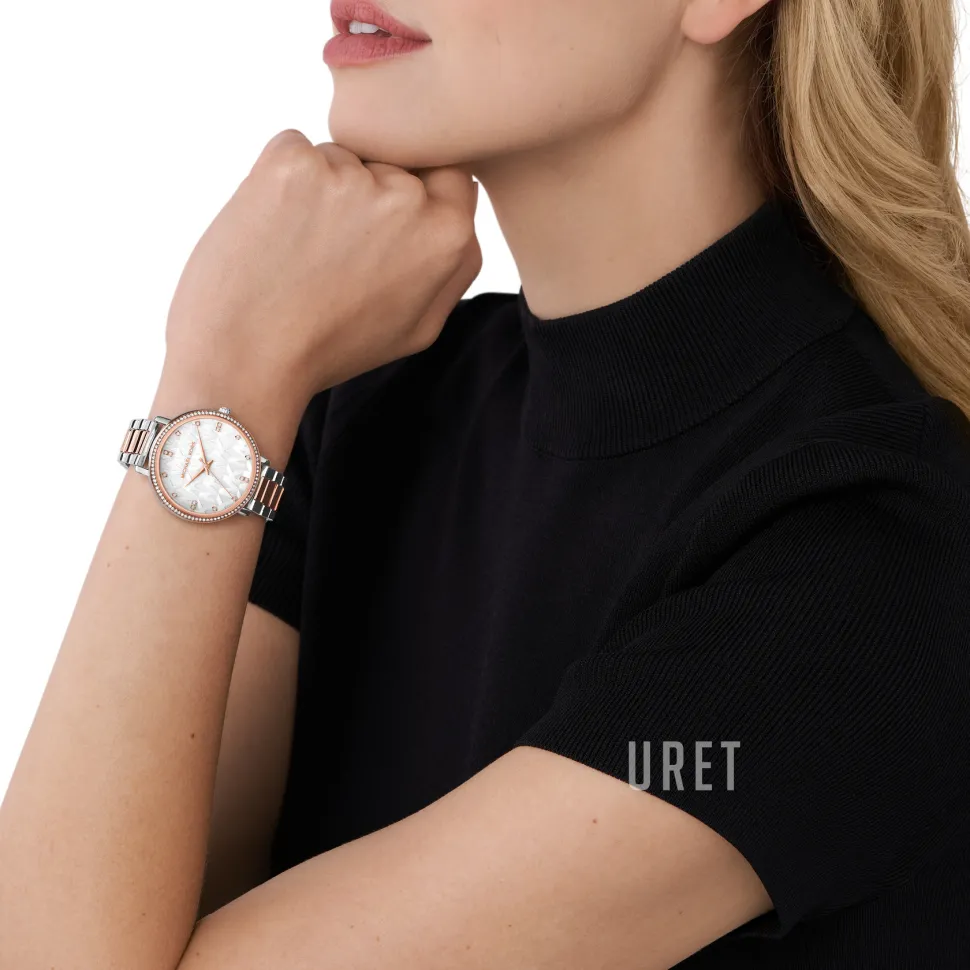 Pyper Silverfärgad/Roséguldstonat stål Ø38 mm