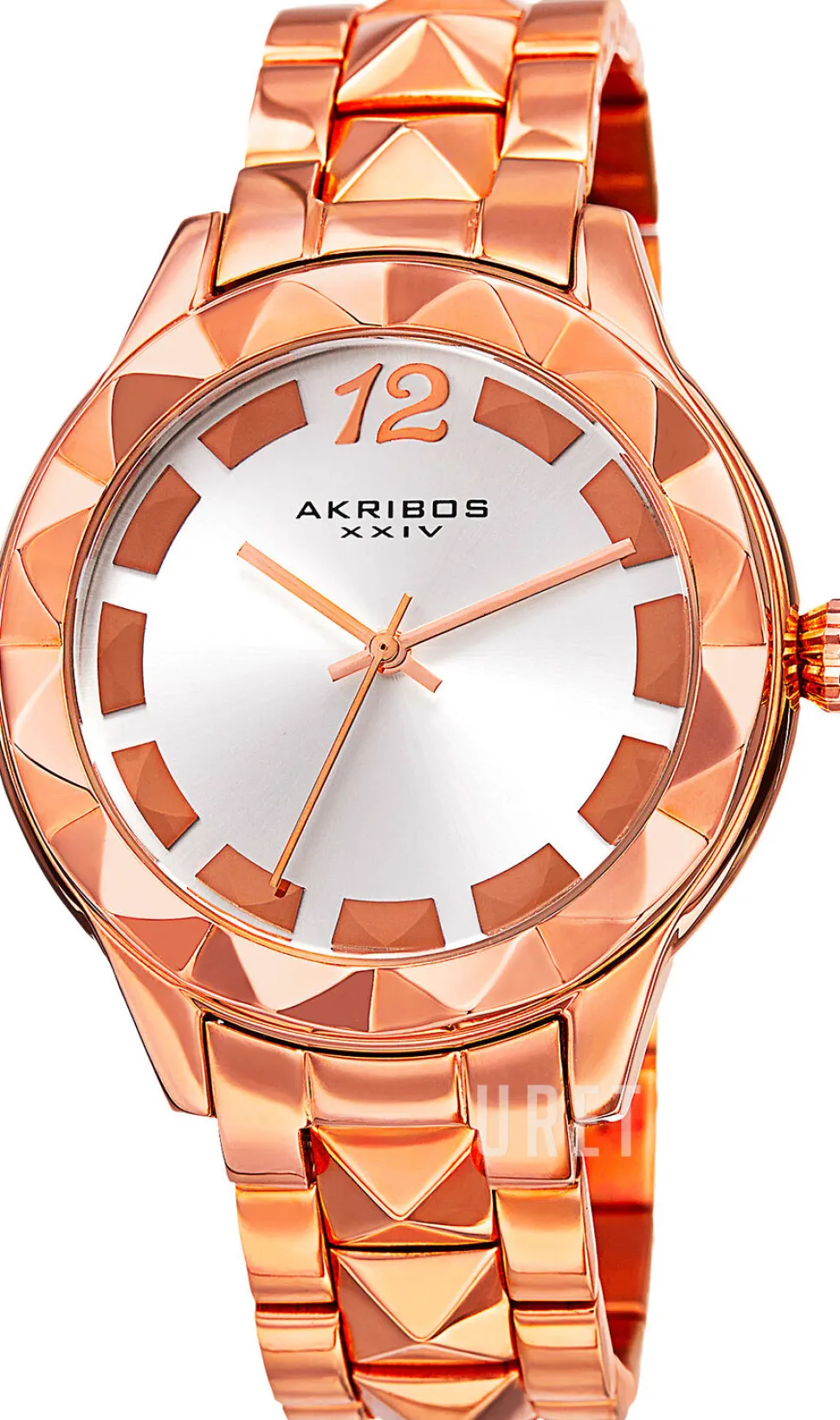 Pyramid Silverfärgad/Roséguldstonat stål Ø41.5 mm