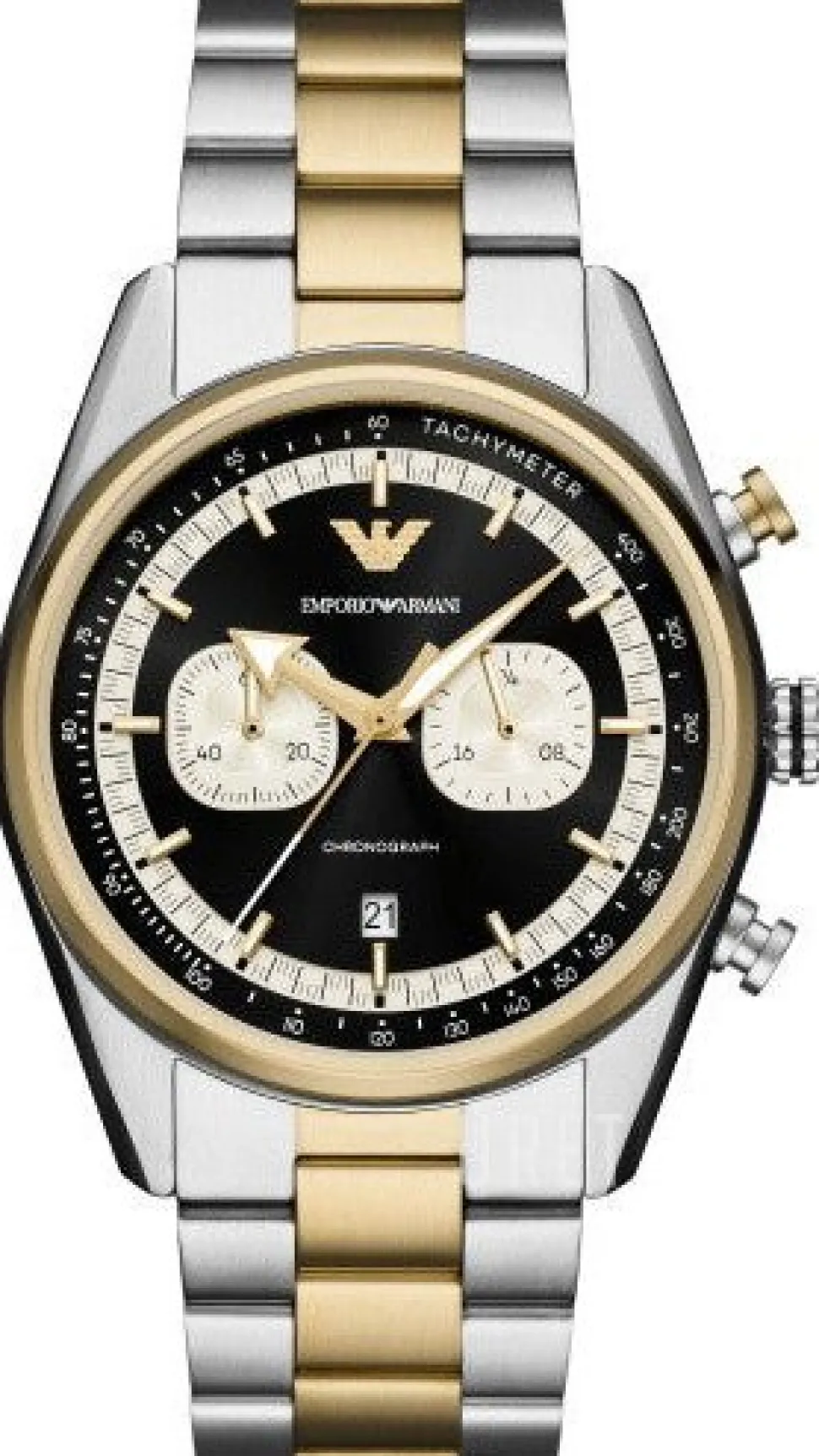 Racer Svart/Gulguldtonat stål Ø42 mm