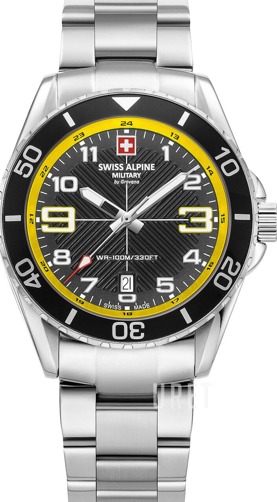 Raptor Svart/Stål Ø42 mm