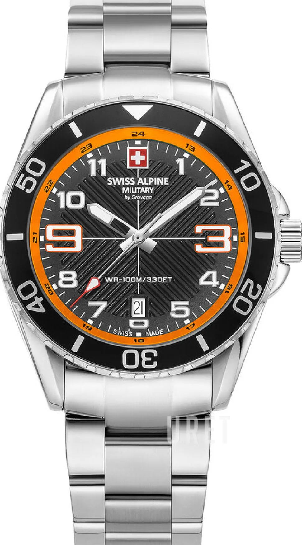 Raptor Svart/Stål Ø42 mm