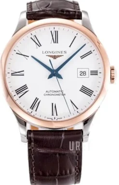 Record Vit/Läder Ø40 mm