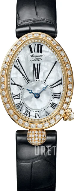 Reine De Naples Vit/Läder Ø24.95 mm